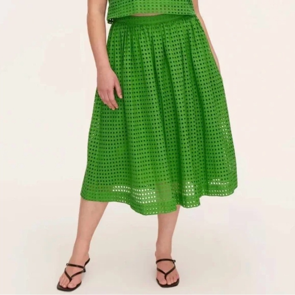 Kate Spade Vibrant Green A-Line Skirt